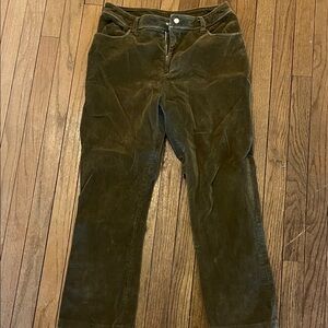 Jane Huron 100% Cotton vintage Olive Corduroy Pants